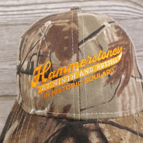 HAMMERSTONES IN HISTORIC SOULARD ST LOUIS CAMO ADJUSTABLE BASEBALL HAT CAP - Picture 2 of 8